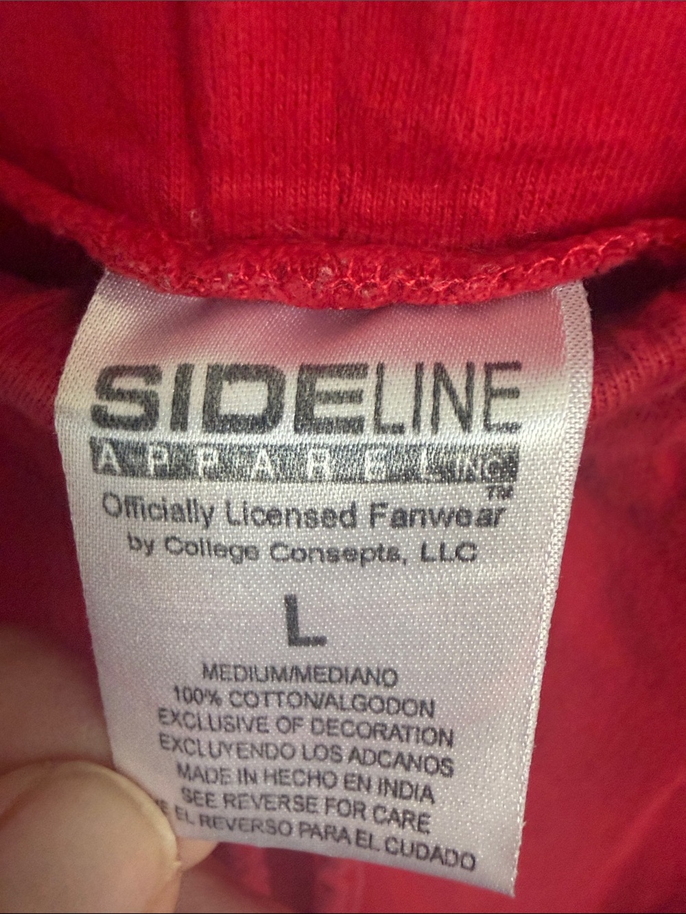 Ohio State Ladies Red with White Wide Leg Lounge Pants Large - Picture 4 of 5